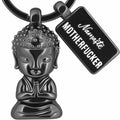 LANOLU Schlüsselanhänger Buddha Chillma - Schwarz