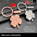 LANOLU Schlüsselanhänger Glücksbringer Glücksi - Roségold