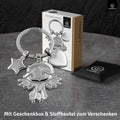 LANOLU Schlüsselanhänger Engelchen Mia - Silber