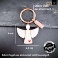 LANOLU Schlüsselanhänger Engelchen Chris - Roségold