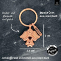 LANOLU Schlüsselanhänger Flocke - Roségold