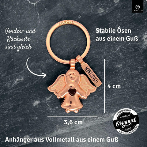 LANOLU Schlüsselanhänger Flocke - Silber