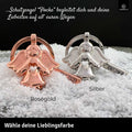 LANOLU Schlüsselanhänger Flocke - Silber
