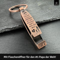 LANOLU Schlüsselanhänger Bester Papa der Welt #1 - Flaschenöffner