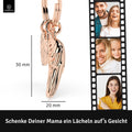 LANOLU Schlüsselanhänger Mama "Engel Flügel" - Roségold