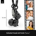 LANOLU Schlüsselanhänger Fuchs "Fuchsi" - Schwarz