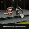 LANOLU Schlüsselanhänger Fuchs "Fuchsi" - Schwarz