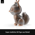 LANOLU Schlüsselanhänger Fuchs "Fuchsi" - Vintage Kupfer