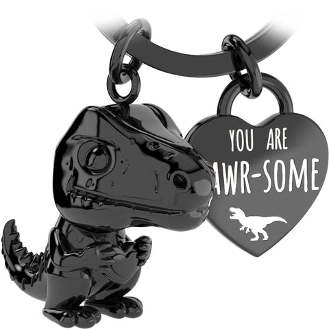 LANOLU Schlüsselanhänger T-Rex "Mini-Rex" - Schwarz