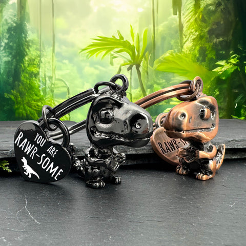 LANOLU Schlüsselanhänger T-Rex "Mini-Rex" - Schwarz