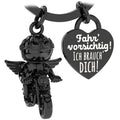 LANOLU Schlüsselanhänger Motorrad "Biker Chris" - Schwarz