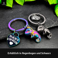 LANOLU Schlüsselanhänger Chameleon "Chamillo" - Schwarz