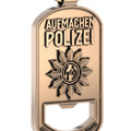 LANOLU Schlüsselanhänger "Polizei aufmachen" - Polizeimarke lustig