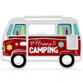 LANOLU Magnet Flaschenöffner Campingbus "Happy Camping"
