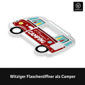 LANOLU Magnet Flaschenöffner Campingbus "Happy Camping"