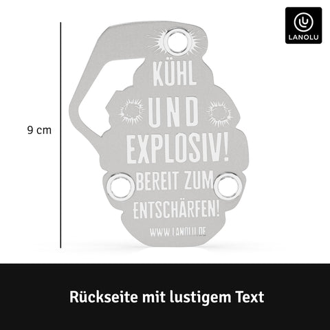 LANOLU Magnet Flaschenöffner Granate Trinkkomando