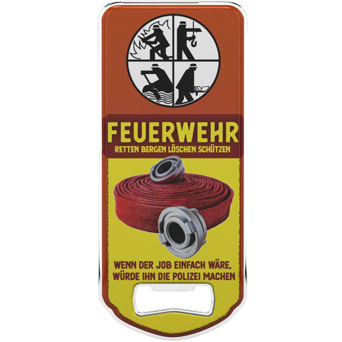 LANOLU Magnet Flaschenöffner Feuerwehr