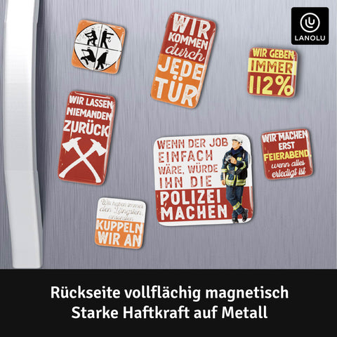 LANOLU Puzzle Magnetset 7 teilig Feuerwehr