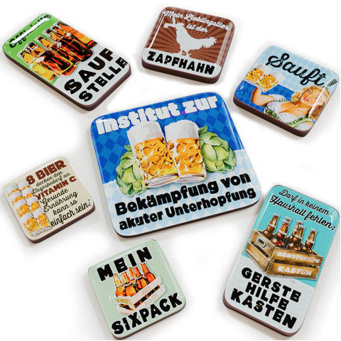 LANOLU Puzzle Magnetset 7 teilig Bier Magnetset