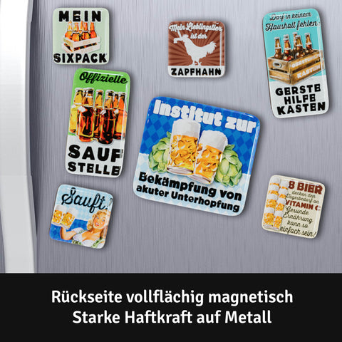 LANOLU Puzzle Magnetset 7 teilig Bier Magnetset