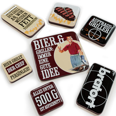 LANOLU Puzzle Magnetset 7 teilig Grill