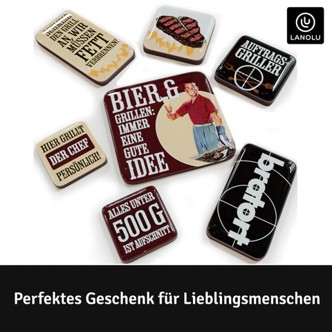 LANOLU Puzzle Magnetset 7 teilig Grill