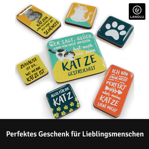 LANOLU Puzzle Magnetset 7 teilig Katze