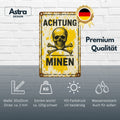 Achtung Minen Blechschild