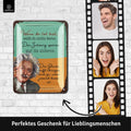 Blechschild Einstein Dummheit Spruch