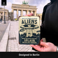 Blechschild Aliens Urlaub
