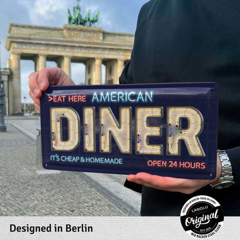 Blechschild American Diner