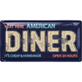 Blechschild American Diner