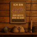 Angler Spruch Blechschild