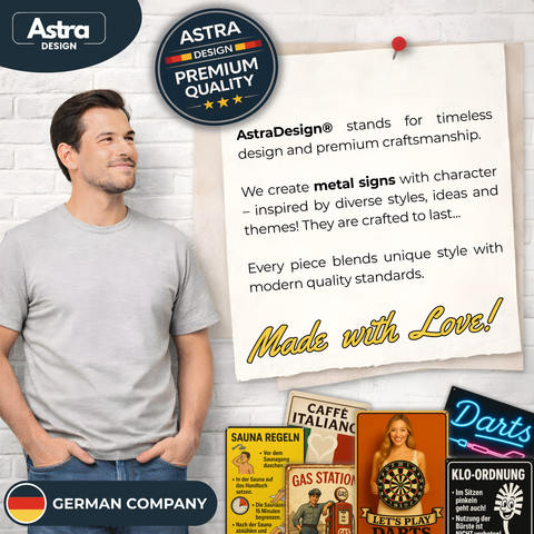 Blechschild 20x30cm – Frankfurt Immer eine Reise wert