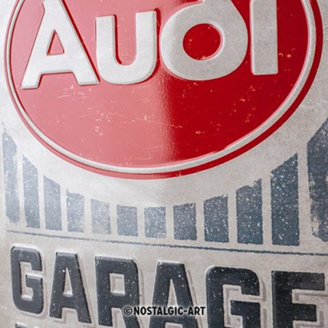 Audi Garage Parts Blechschild