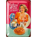 Blechschild Baking - Work Of Heart