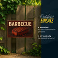 Barbecue Blechschild