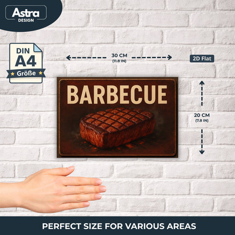 Barbecue Blechschild - 20x30cm
