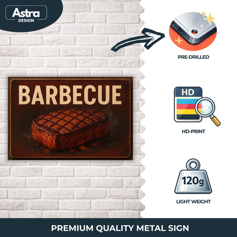 Barbecue Blechschild - 20x30cm