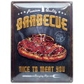 Barbecue Nice To Meat You Blechschild