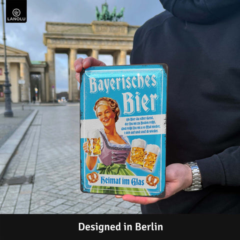 Blechschild Bayerisches Bier