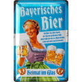 Blechschild Bayerisches Bier