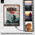 Blechschild Berg ruft