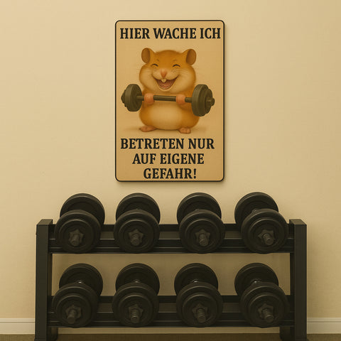 Betreten auf eigene Gefahr Blechschild