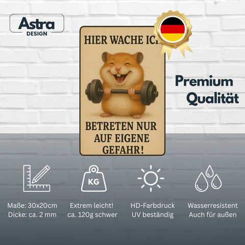 Betreten auf eigene Gefahr Blechschild