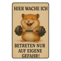 Betreten auf eigene Gefahr Blechschild