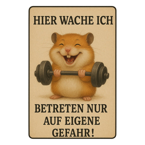 Betreten auf eigene Gefahr Blechschild