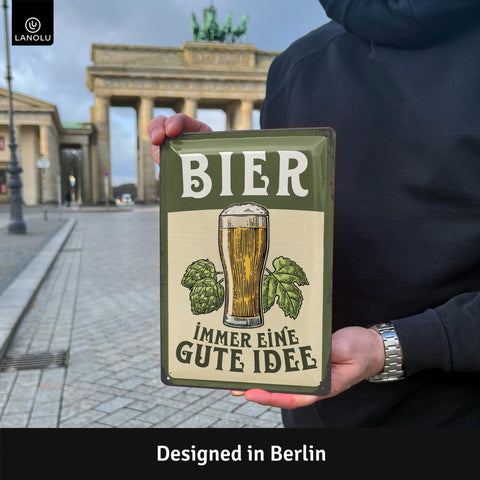 Blechschild Bier gute Idee