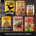 Blechschild Darum Steht Bier Unten Im Kühlschrank