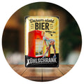 Blechschild Darum Steht Bier Unten Im Kühlschrank
